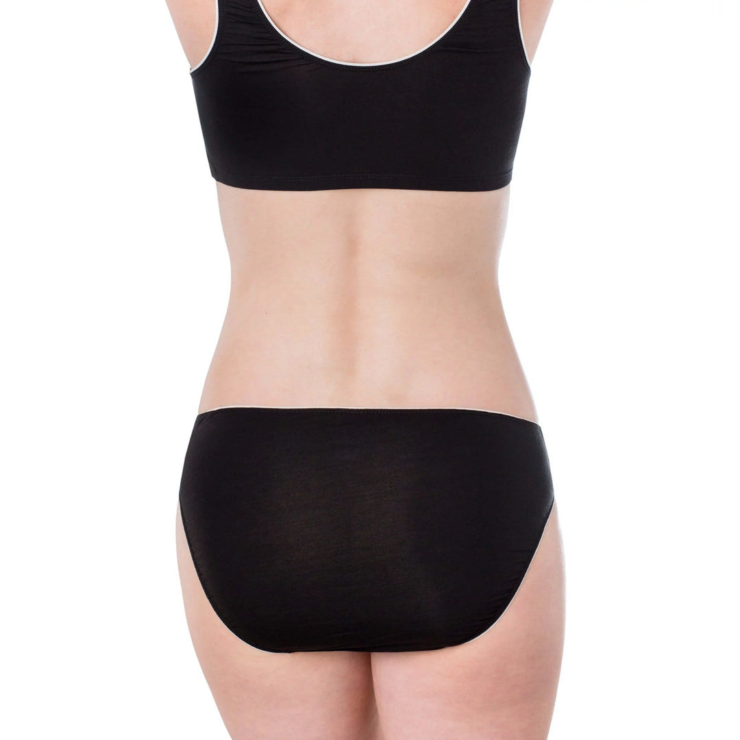 Woman's Bamboo Panty- High Rise Leg with Low Cut Waist - Elita Intimates