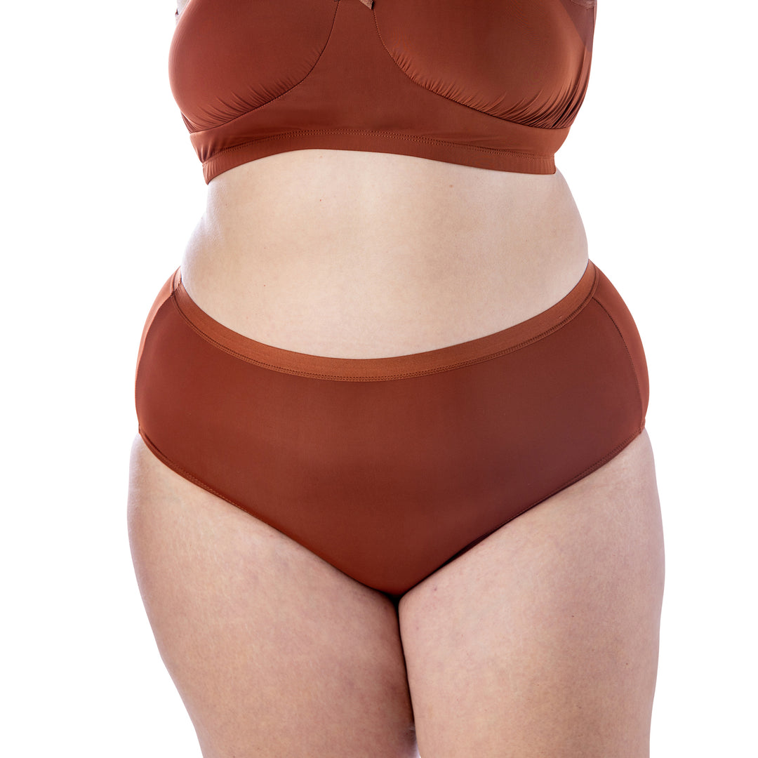 Woman's Plus Size Microfibre Full Panty - Elita Intimates