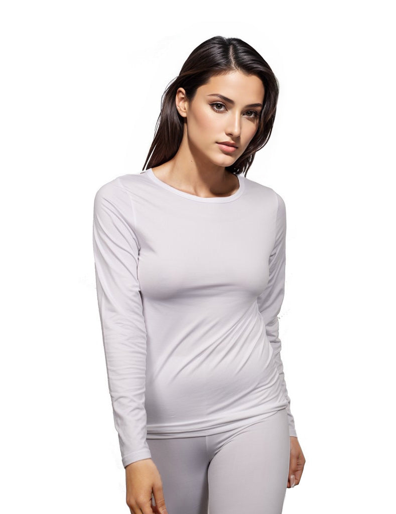  Ekouaer Tight Long Sleeve Shirt for Women Grey Slim Fit Top  Stretch Fitted Shirts Scoop Neck Thermal Undershirt Lightgrey S : Clothing,  Shoes & Jewelry